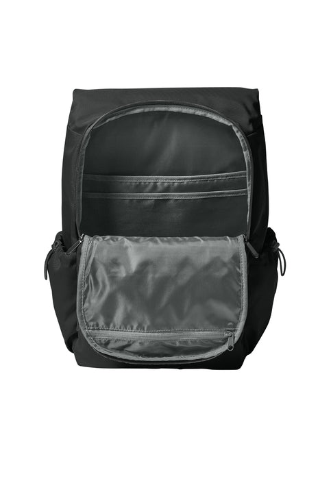 The Road Less Traveled - Black Travel Port Authority® Matte Oxford Backpack