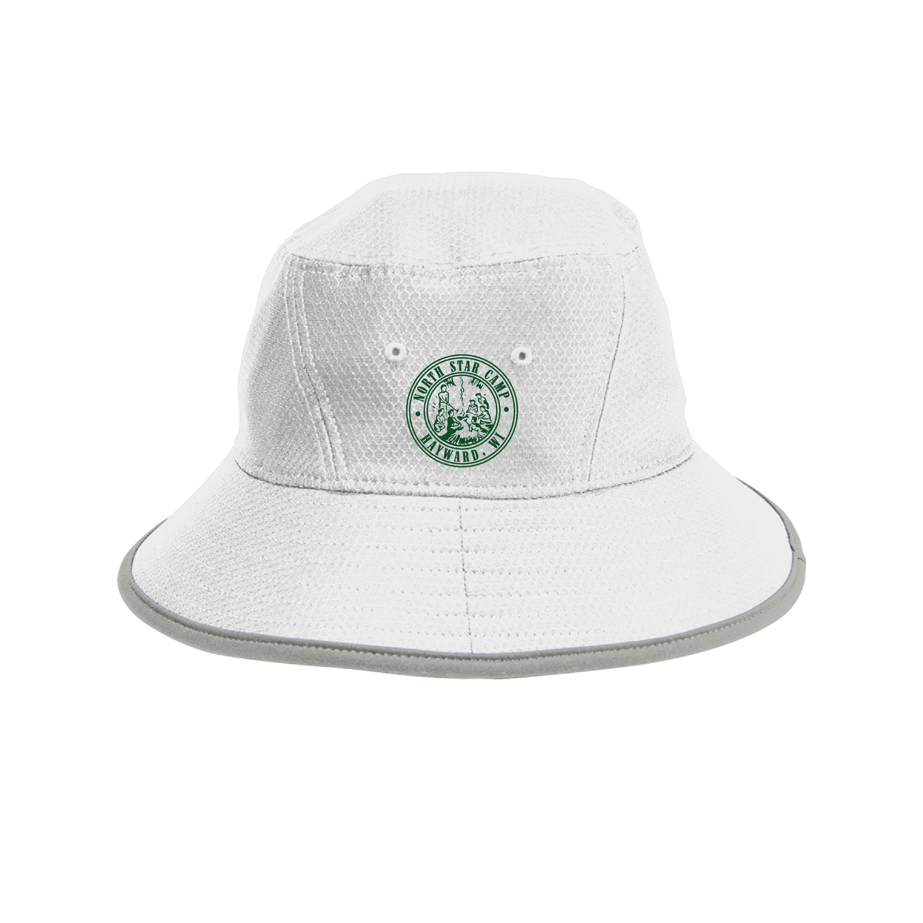 NSC-213 | NORTH STAR CAMP - WHITE/GREY New EraÂ® Hex Era Bucket Hat