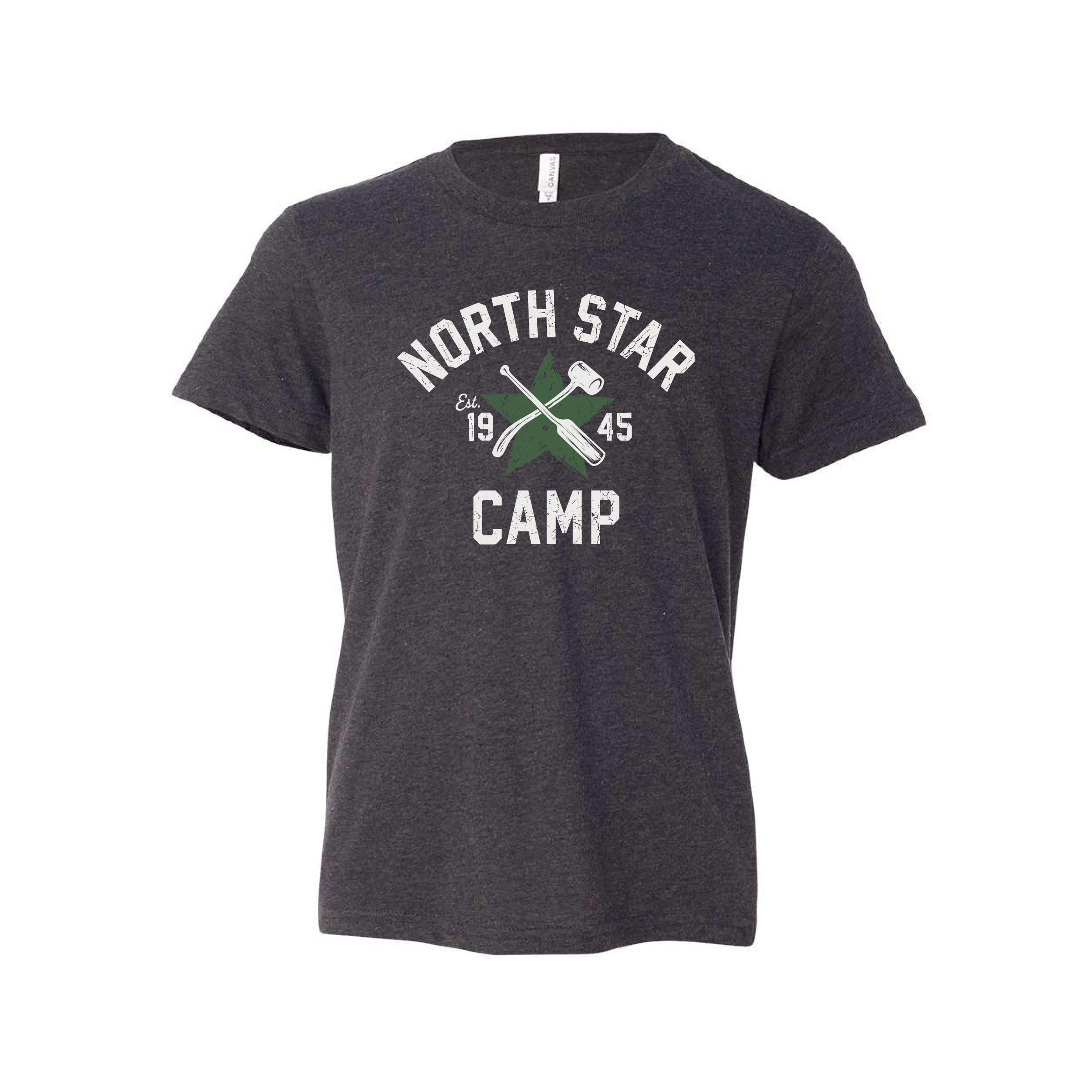 North Star - EST 1945 - YOUTH Dark Grey Heather Tee