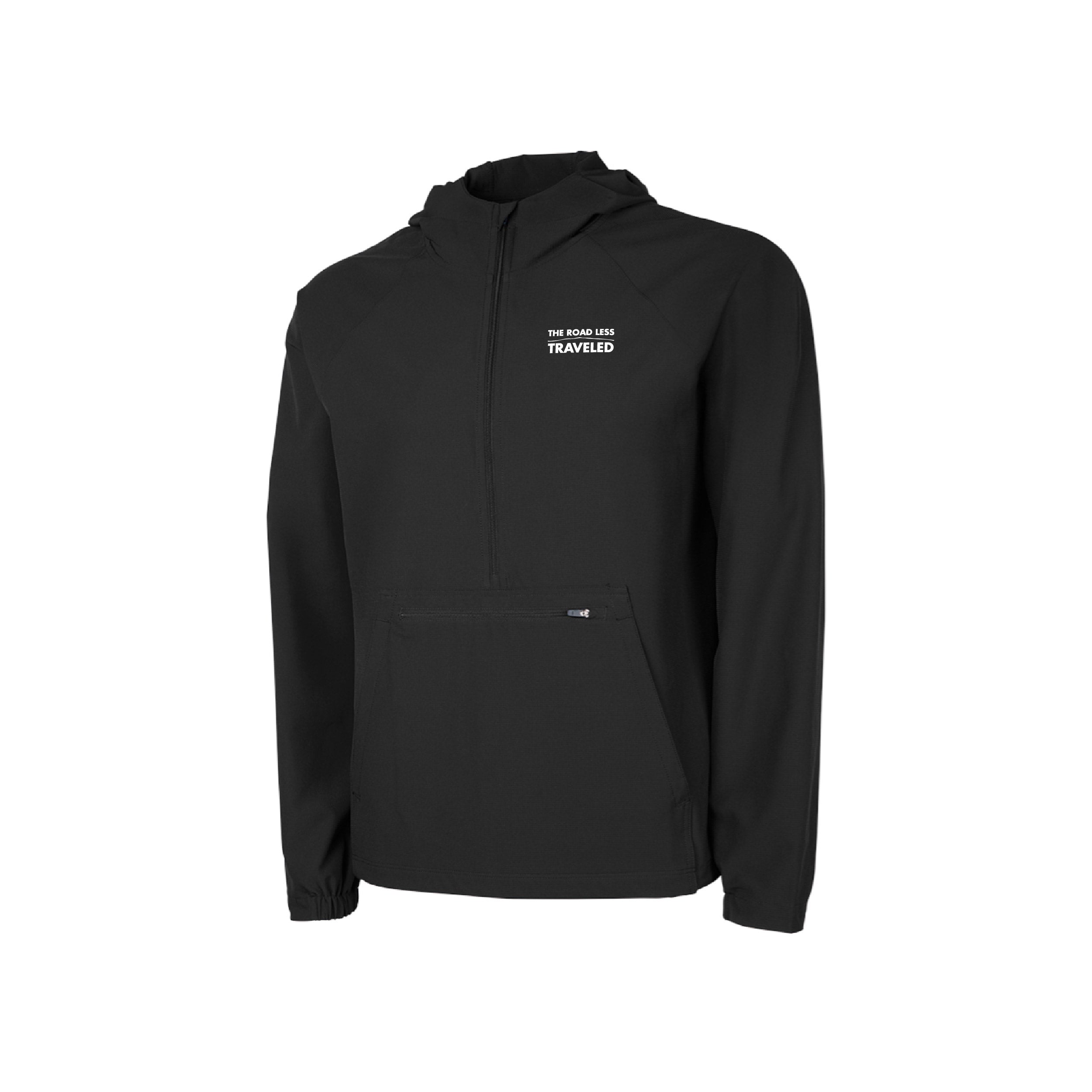 The Road Less Traveled - Men's Black Stretch Anorak Charles River Jacket
