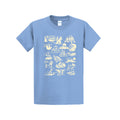 Discover The World - Blue Graphic Port & Co™ Essential Tee